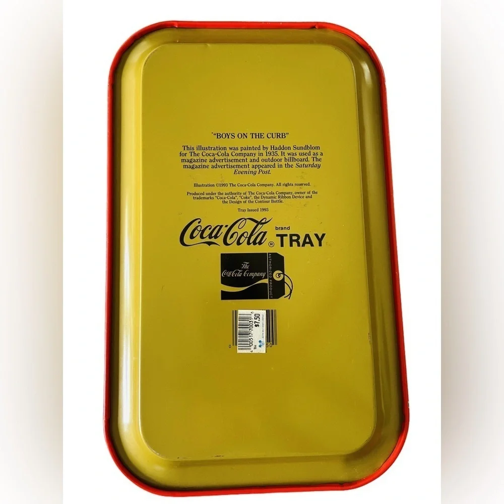 Coca-Cola Red and Yellow Serving Tray
